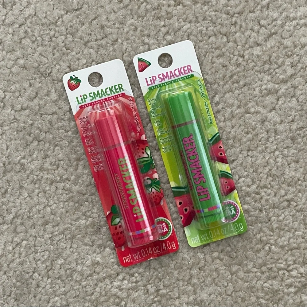 Lip Smacker Strawberry and Watermelon Lip Balm Duo